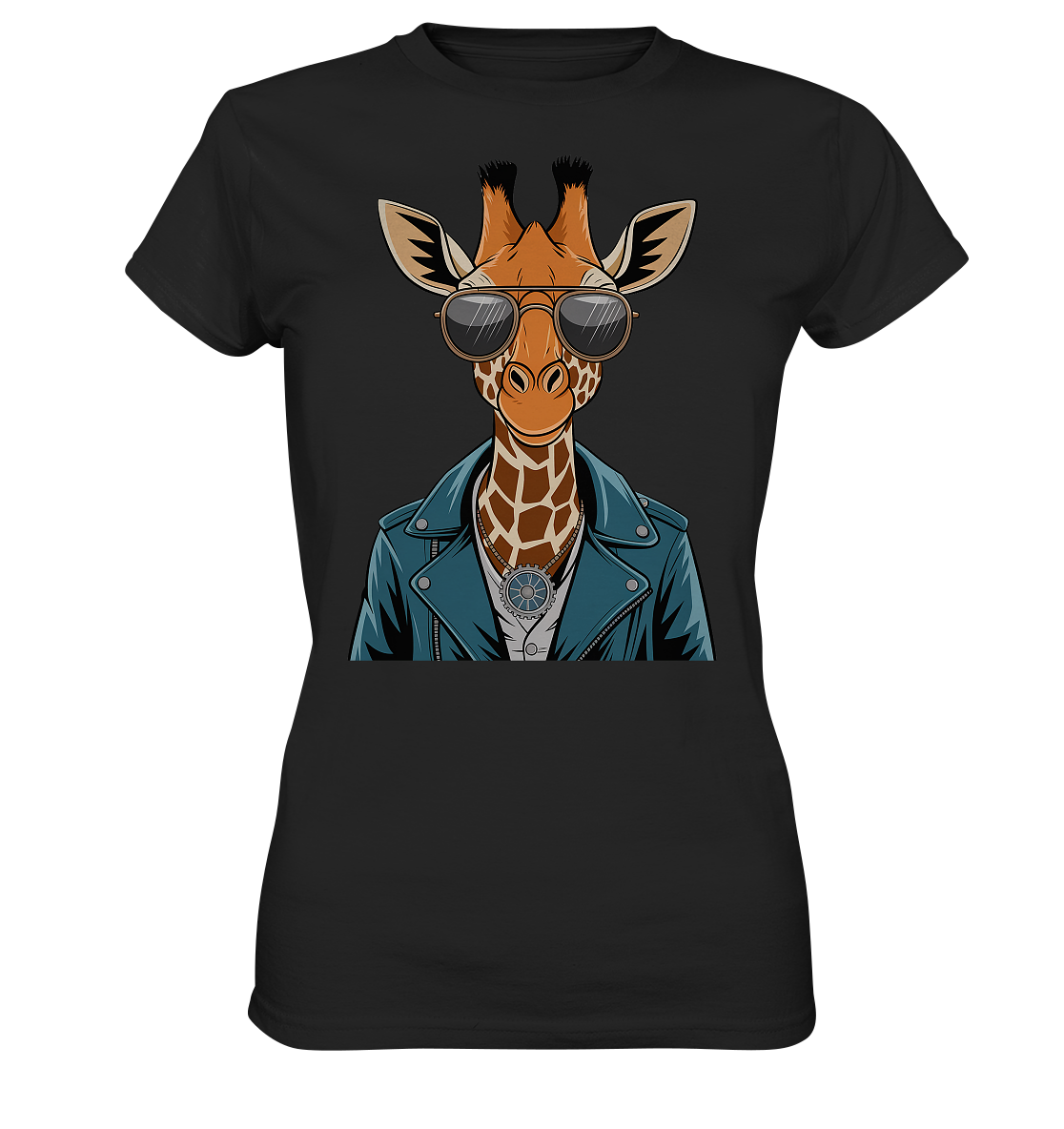 Giraffe Steampunk - Ladies Premium Shirt