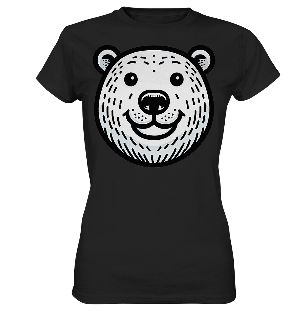 Lustiges Eisbär Gesicht   - personalisierbar  - Ladies Premium Shirt
