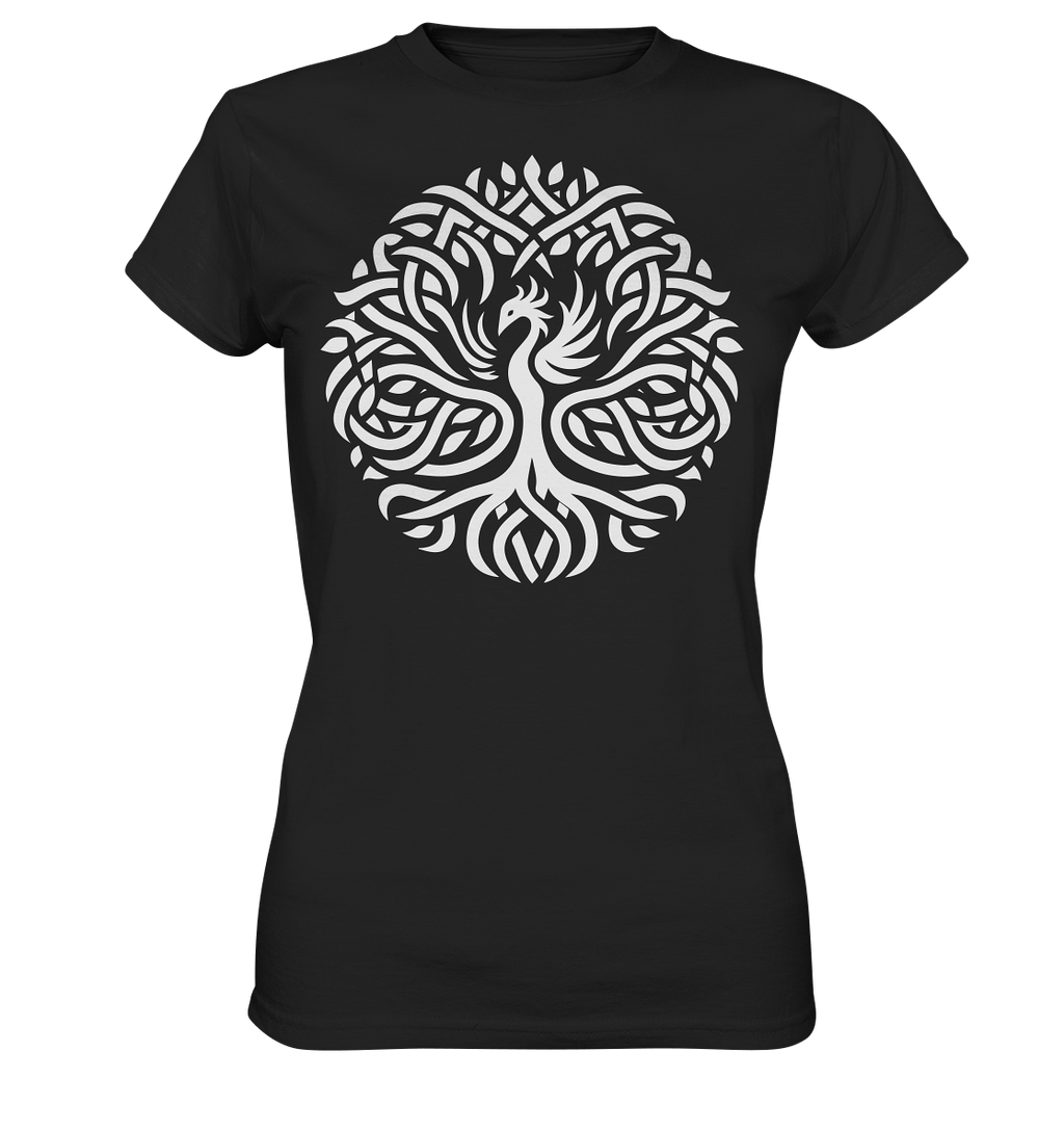 Keltischer Lebensbaum mit Phoenix - Ladies Premium Shirt