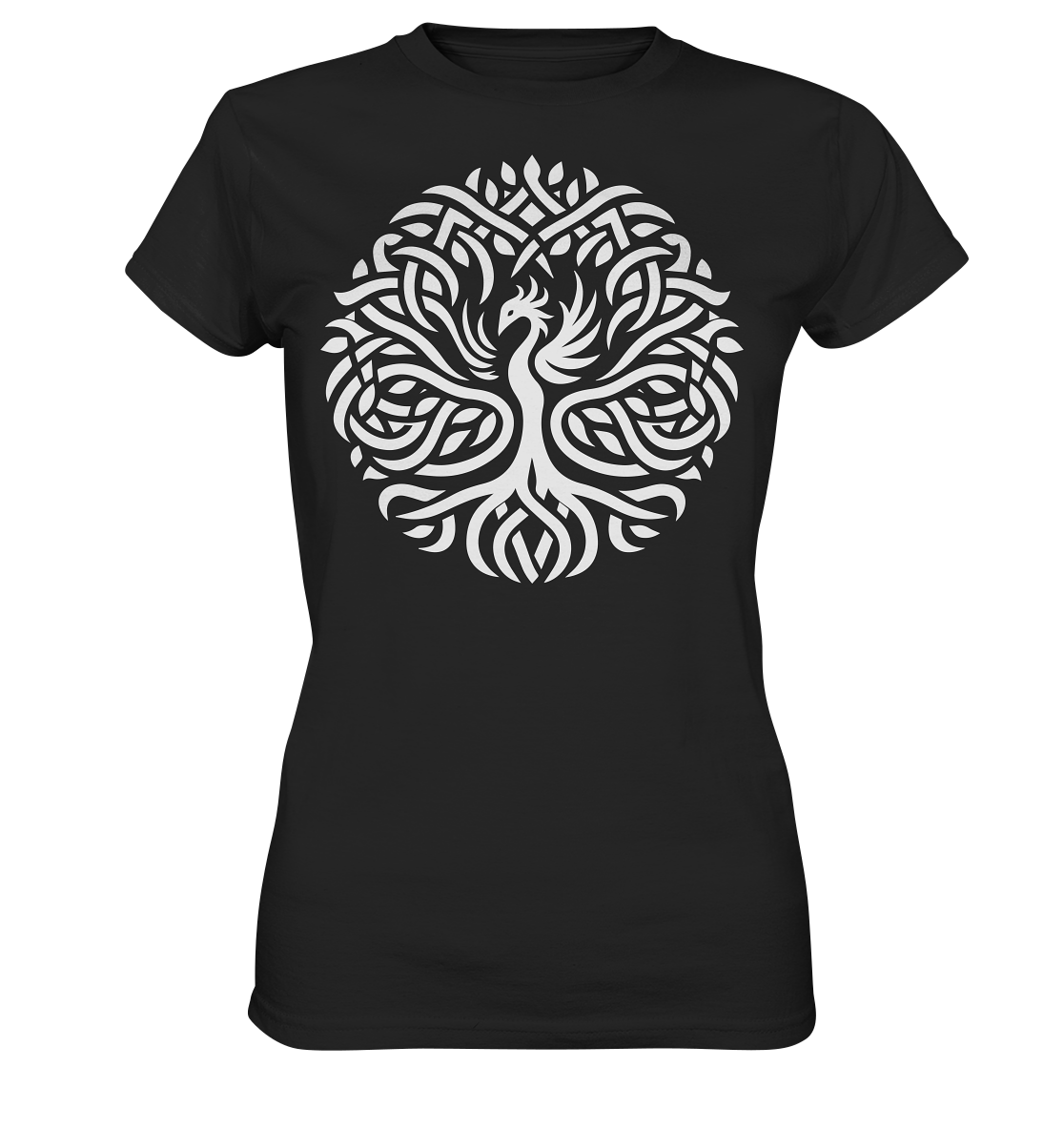 Keltischer Lebensbaum mit Phoenix - Ladies Premium Shirt