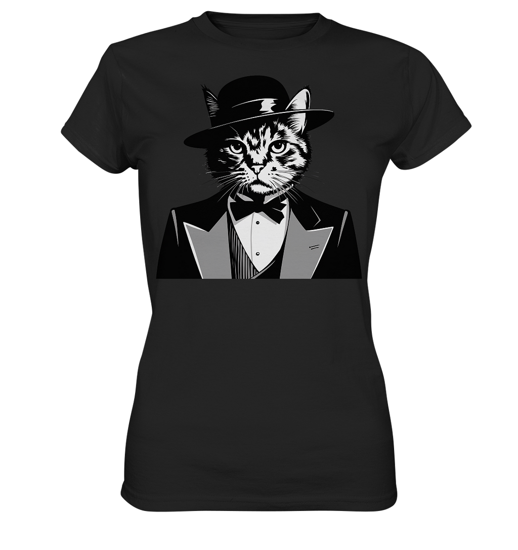 Godfather Katze Mafia - personalisierbar  - Ladies Premium Shirt