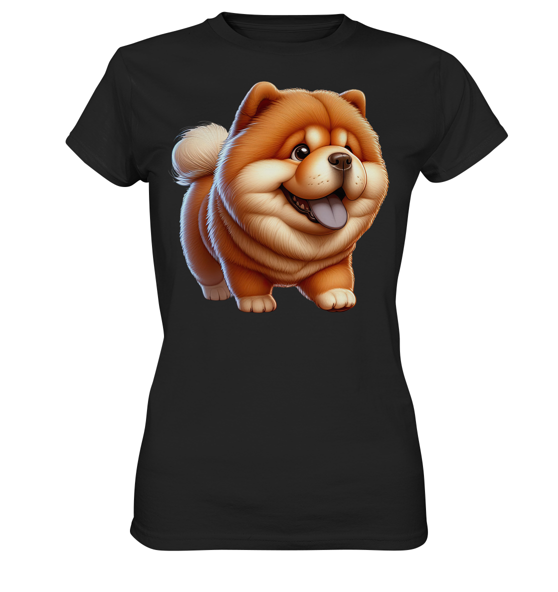 Chow Chow Cartoon Hund - personalisierbar - Ladies Premium Shirt