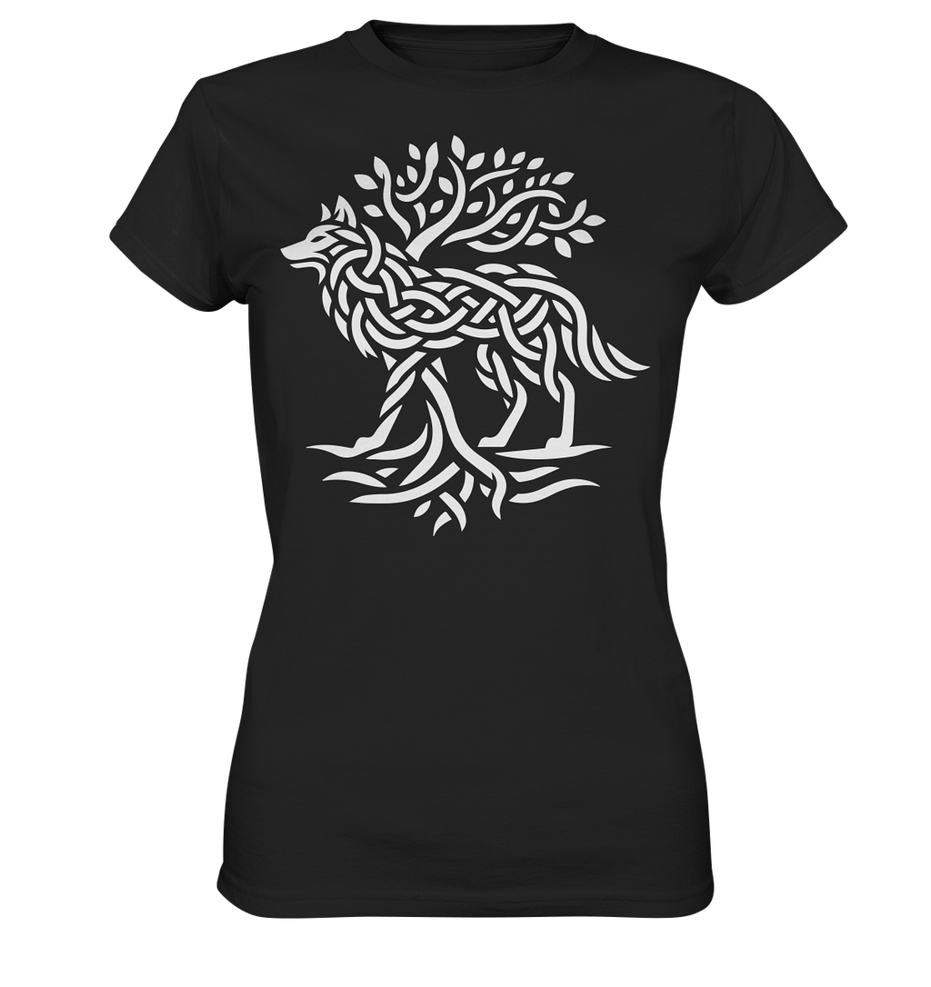 Keltischer Lebensbaum Wolf - Ladies Premium Shirt