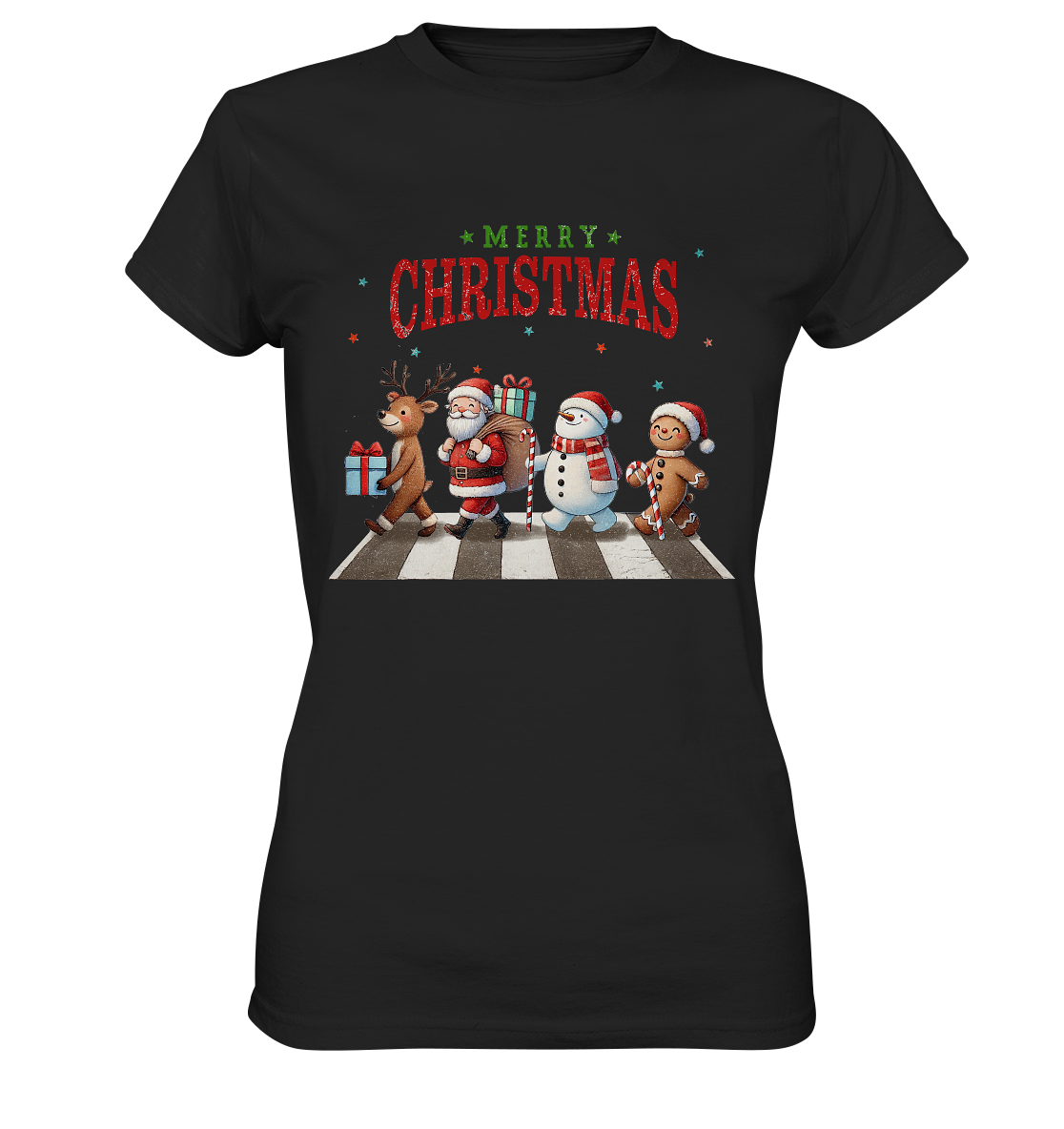 Merry Christmas Zebrastreifen - Ladies Premium Shirt