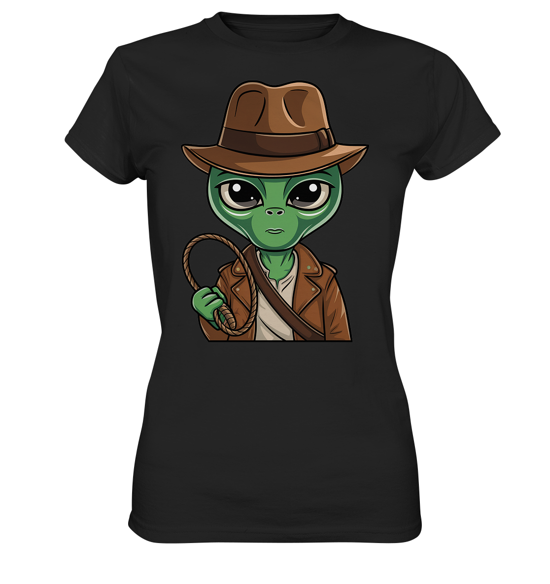 Alien Abenteurer Cartoon - Ladies Premium Shirt