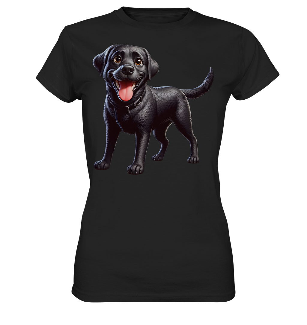 Cartoon Labrador Retreiver - personalisierbar - Ladies Premium Shirt