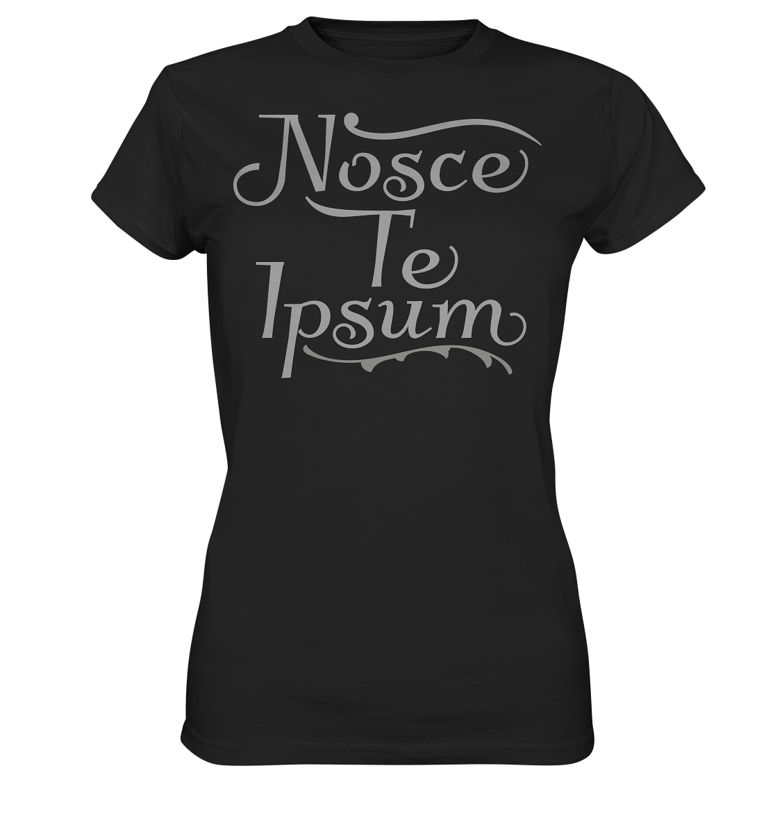 Nosce Te Ipsum – Erkenne dich selbst, Latein  - Ladies Premium Shirt