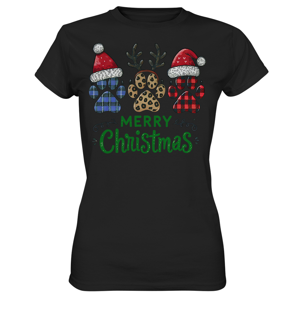 Paw Merry Christmas  - Ladies Premium Shirt