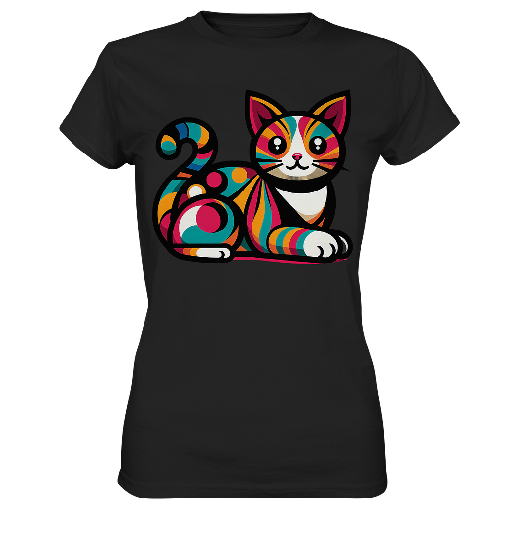 Katze Popart Design - Ladies Premium Shirt