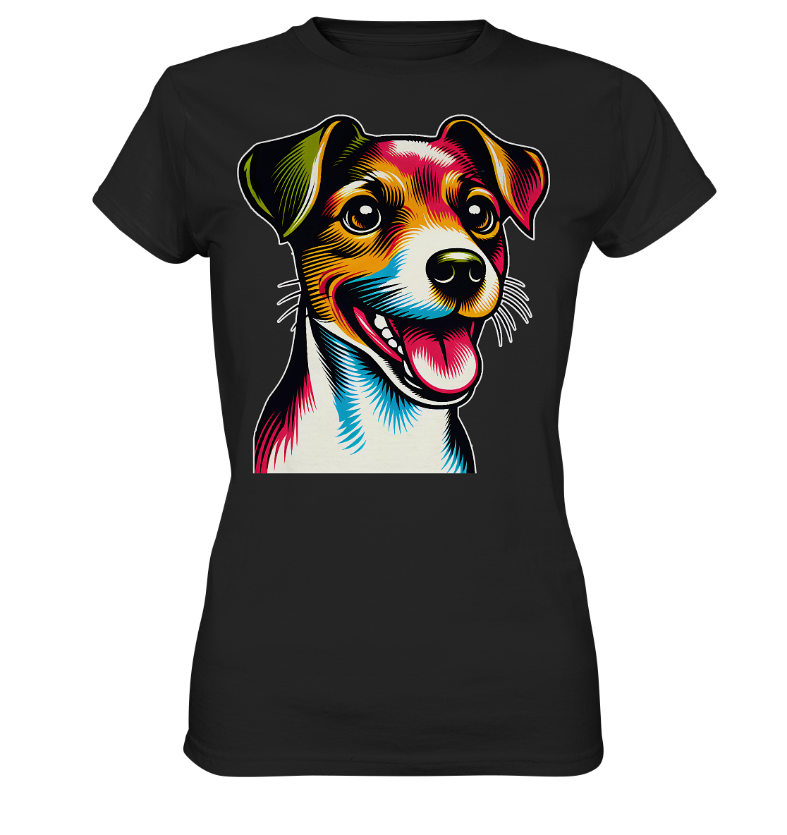 Jack Russell Terrier Pop Art - Ladies Premium Shirt