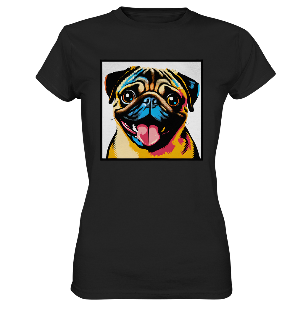 Mops Pop Art - Ladies Premium Shirt