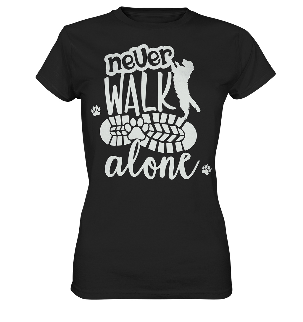 Hundefreunde You never walk alone - personalisierbar - Ladies Premium Shirt