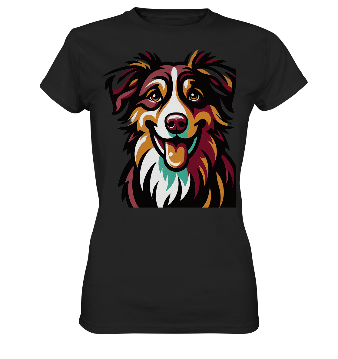 Australian Shepherd Hund - personalisierbar - Ladies Premium Shirt