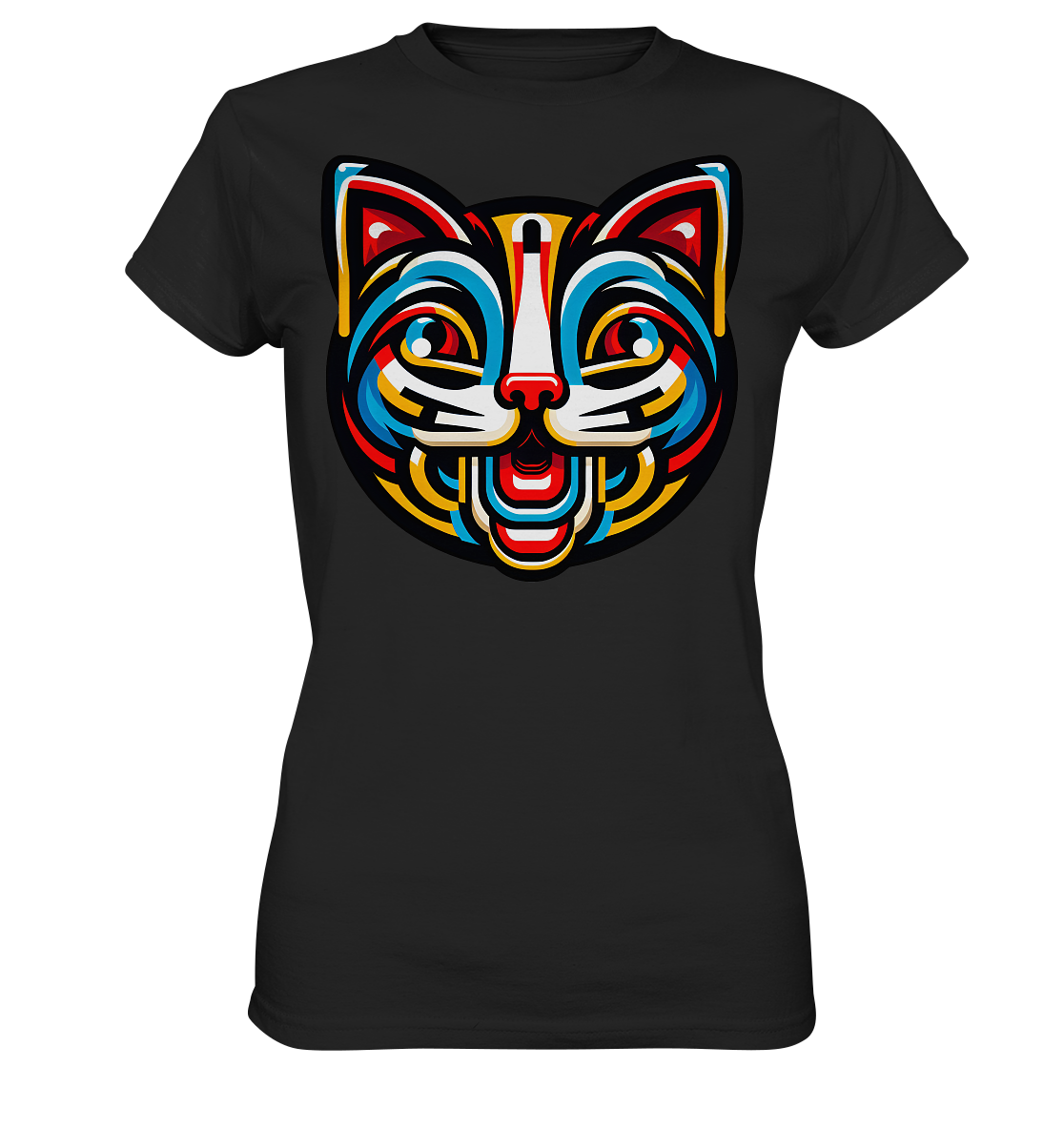 Pop Art Katze  - Ladies Premium Shirt