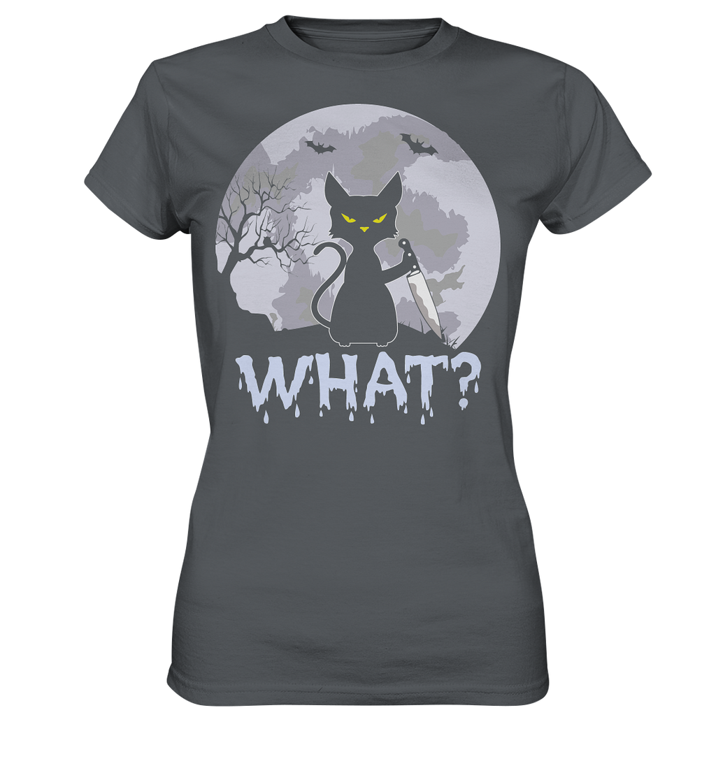 Halloween Katze Horror Lustig - Ladies Premium Shirt