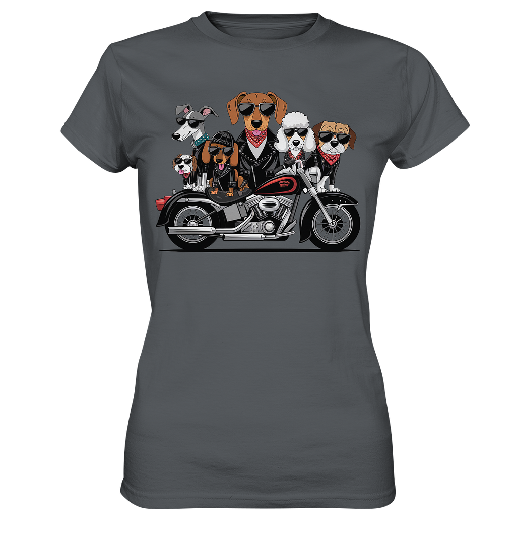 Hunde Biker Gang Fun - Ladies Premium Shirt
