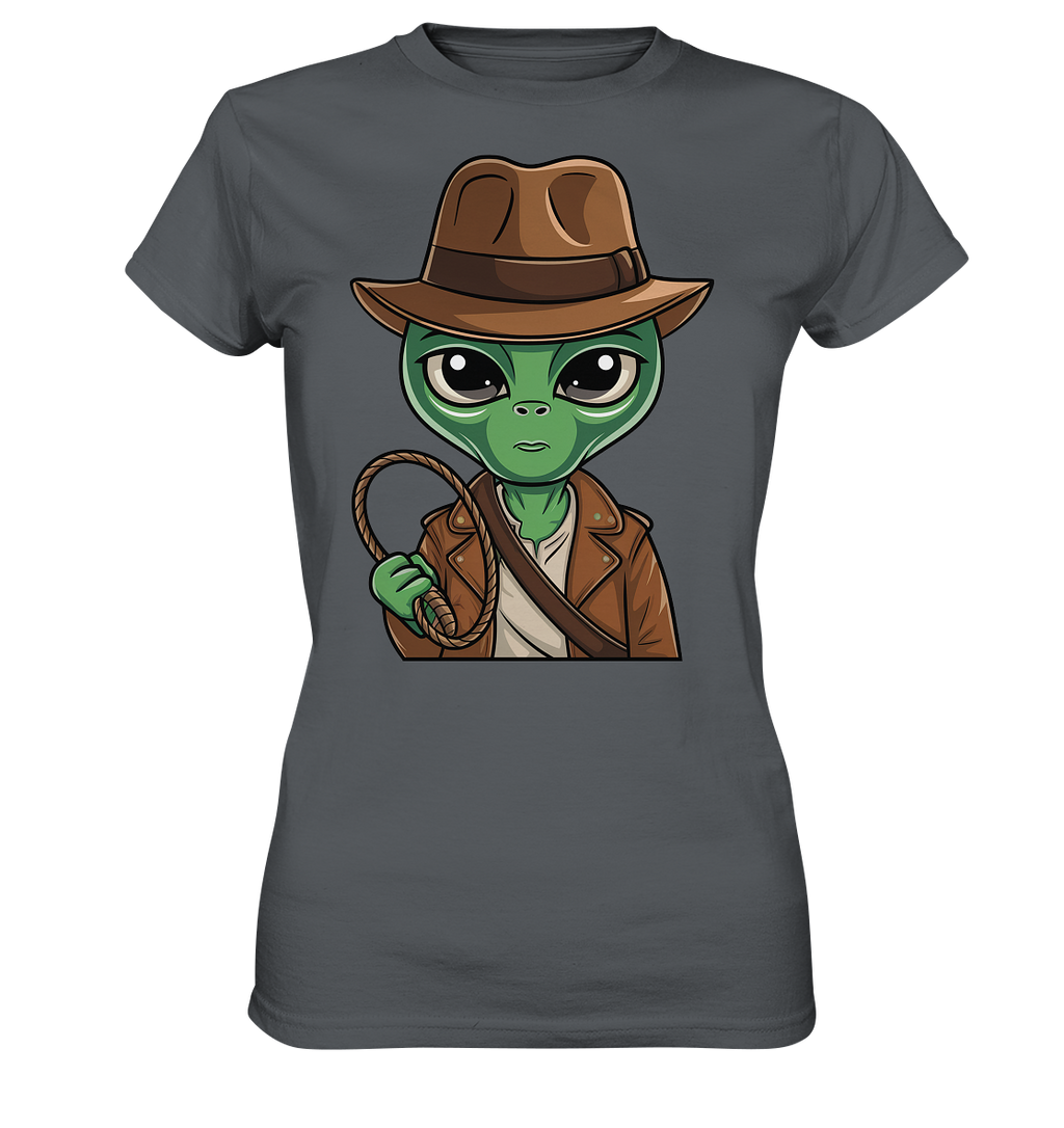 Alien Abenteurer Cartoon - Ladies Premium Shirt
