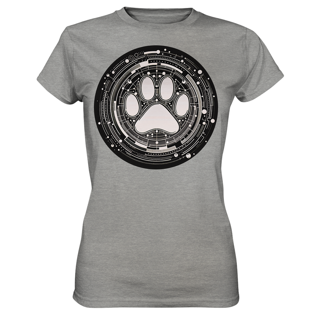 Pfote in Modern Technik design - Ladies Premium Shirt