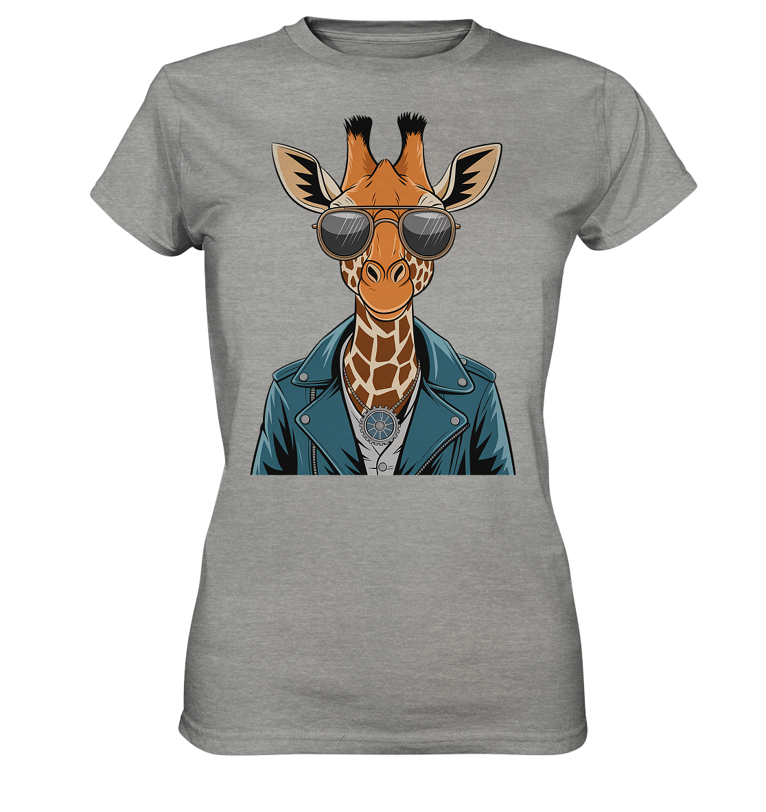Giraffe Steampunk - Ladies Premium Shirt