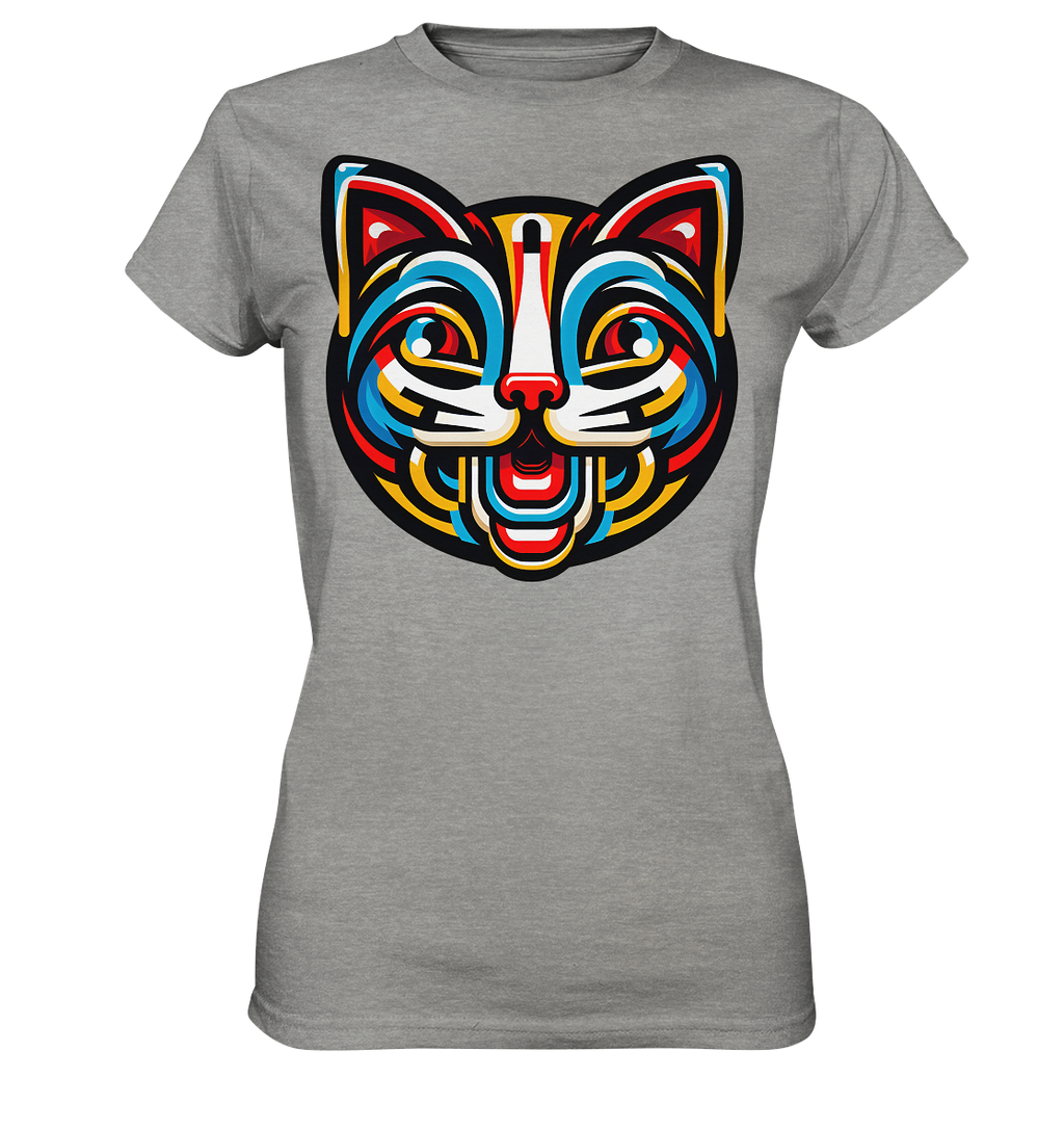 Pop Art Katze  - Ladies Premium Shirt
