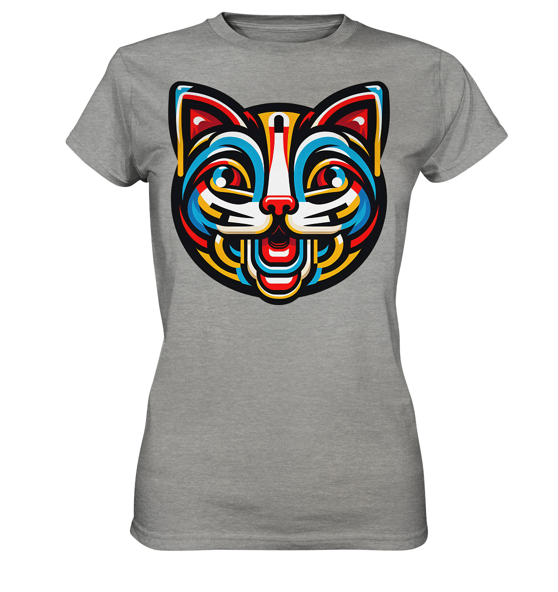 Pop Art Katze  - Ladies Premium Shirt