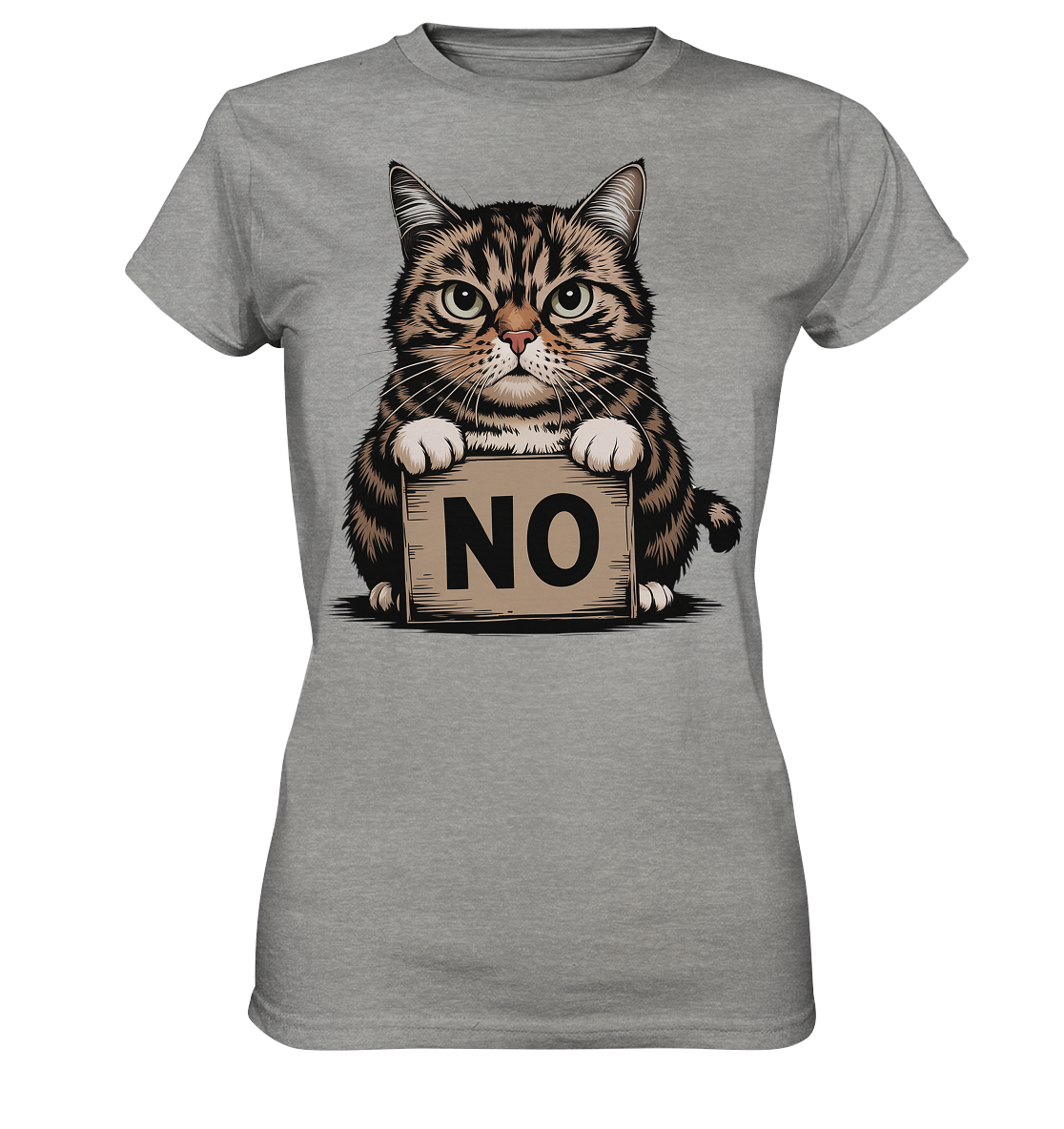 No - Funny Katze  - Ladies Premium Shirt