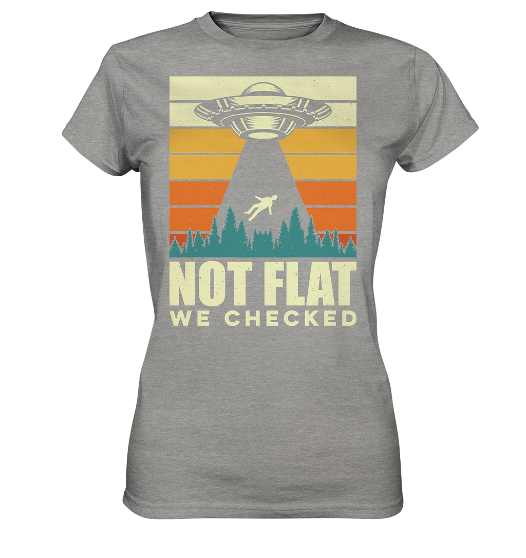 Erde - Not Flat we checked  - Ladies Premium Shirt