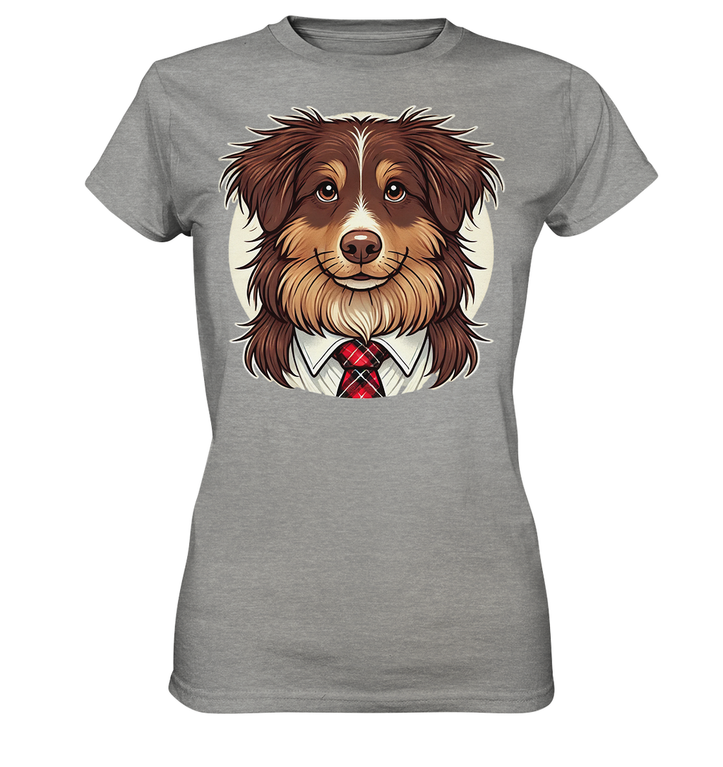 Cartoon Australian Shepherd  - Ladies Premium Shirt