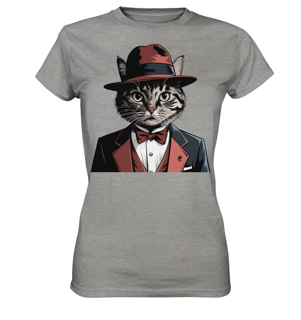 Godfather Catmother Katze Mafia - personalisierbar  - Ladies Premium Shirt