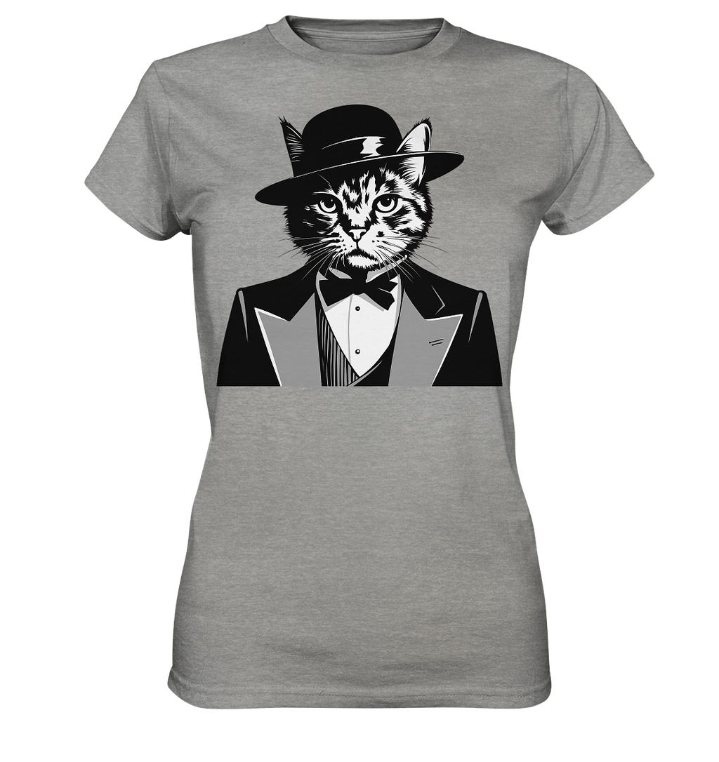 Godfather Katze Mafia - personalisierbar  - Ladies Premium Shirt
