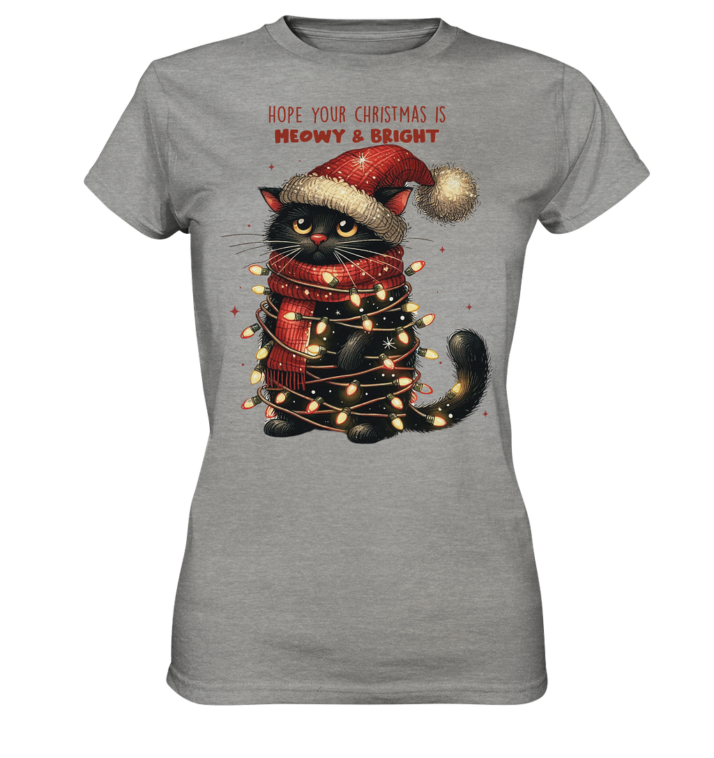 Weihnachts Katze Christmas is Moewy - Ladies Premium Shirt