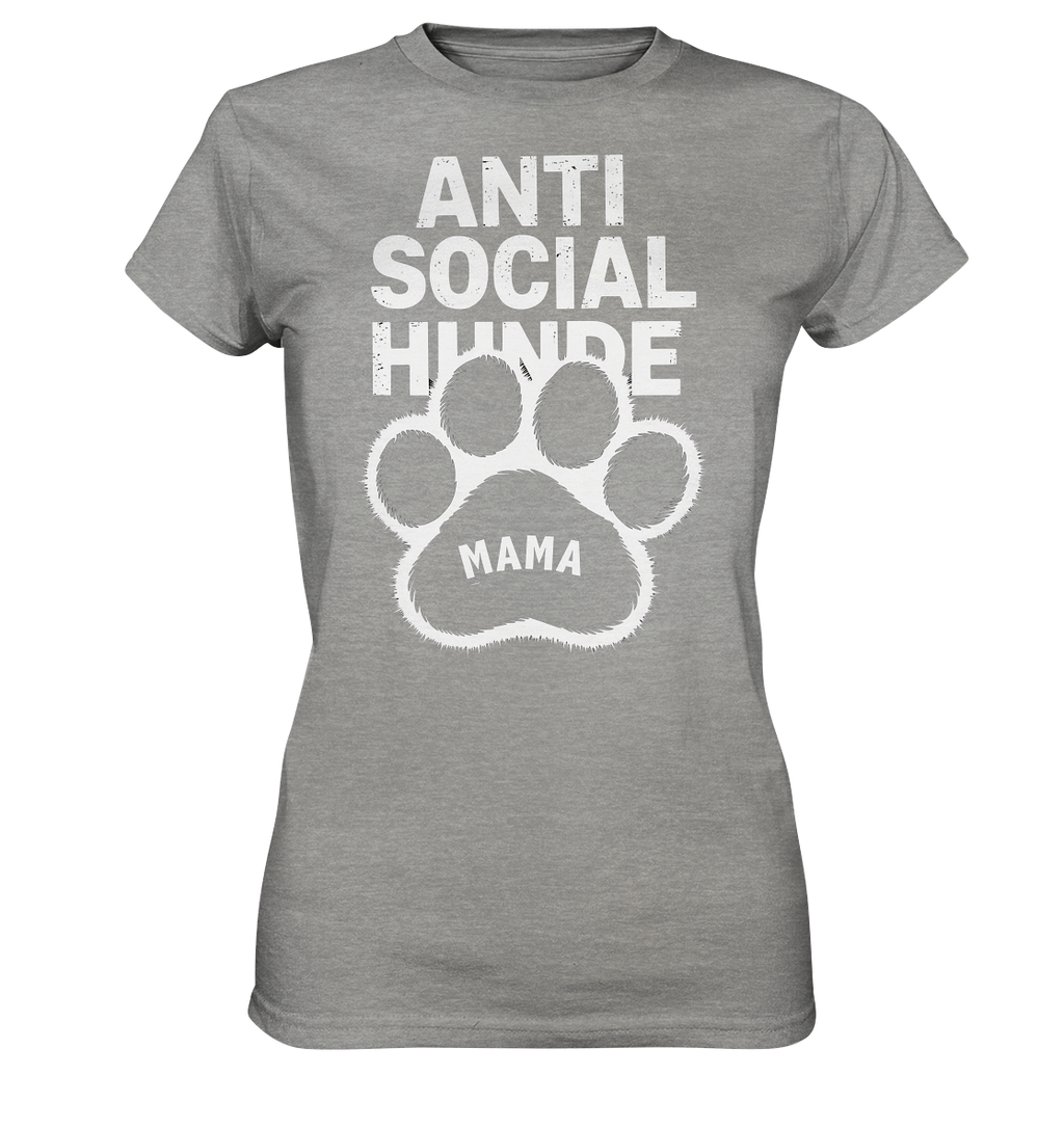 Anti Social Hunde Mama - Ladies Premium Shirt