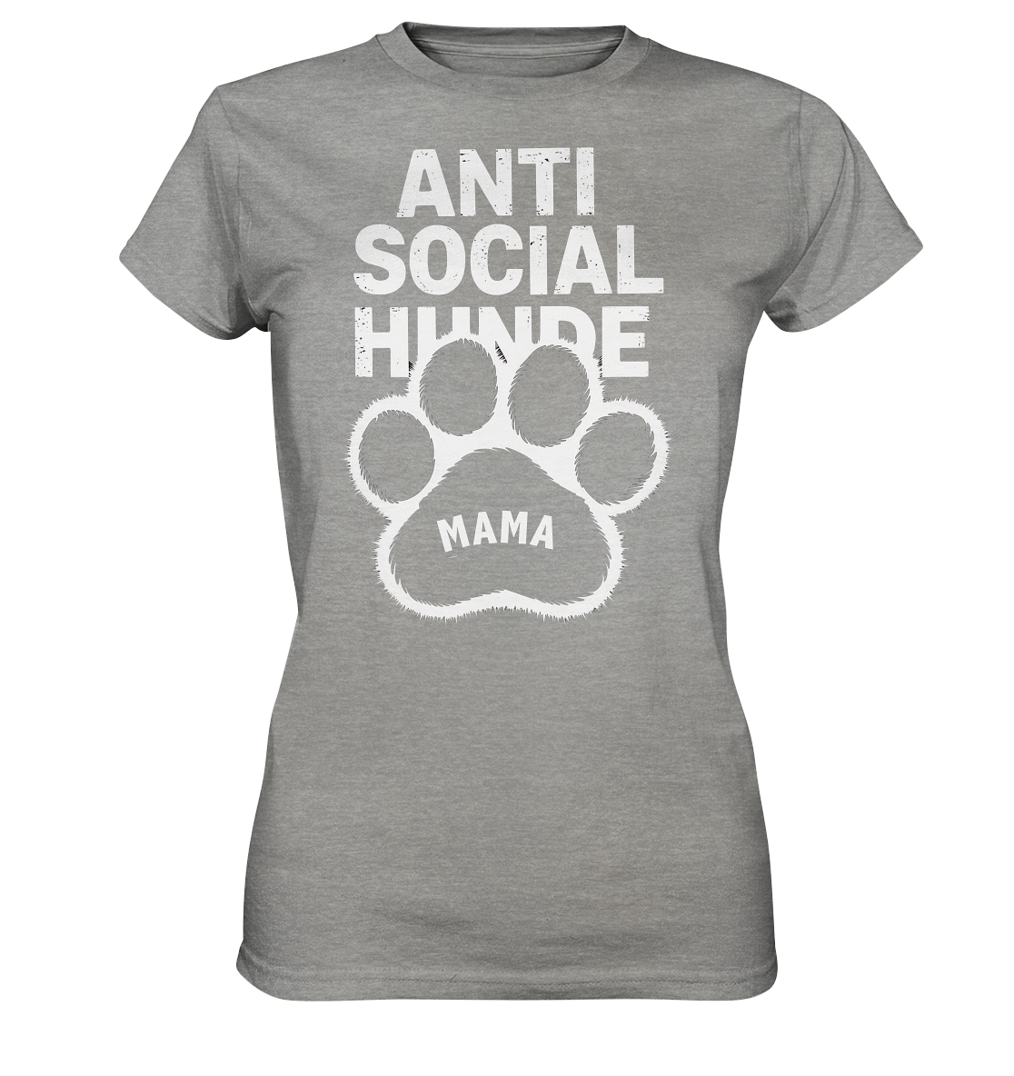 Anti Social Hunde Mama - Ladies Premium Shirt