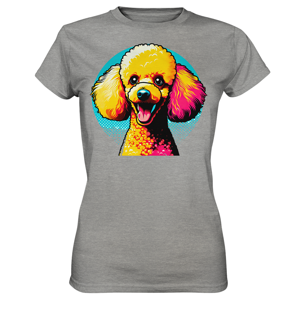 Pudel Pop Art - personalisierbar - Ladies Premium Shirt