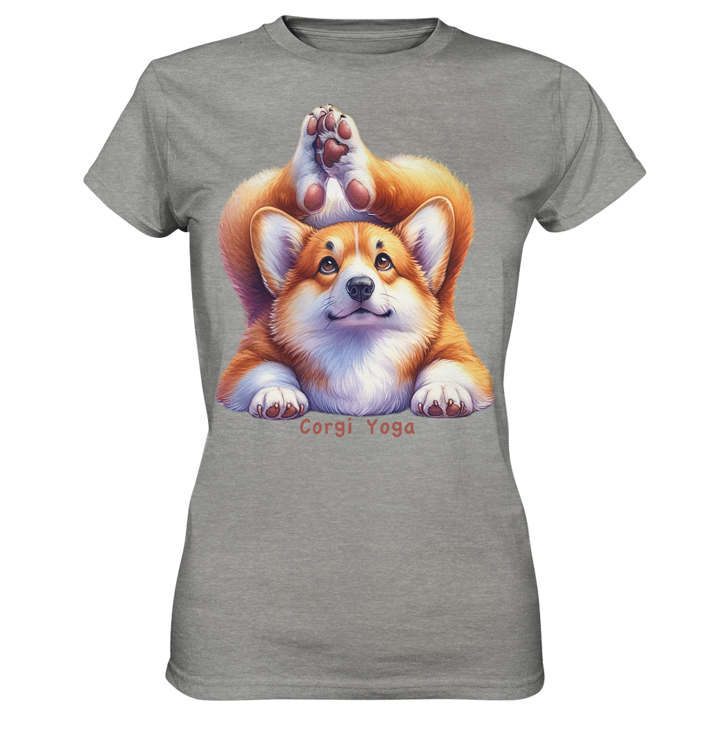 Corgi Yoga - Ladies Premium Shirt