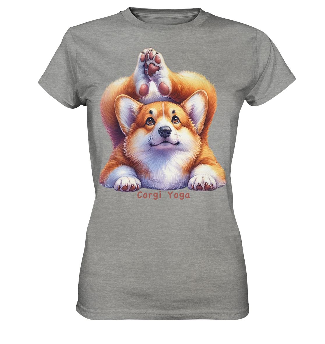 Corgi Yoga - Ladies Premium Shirt