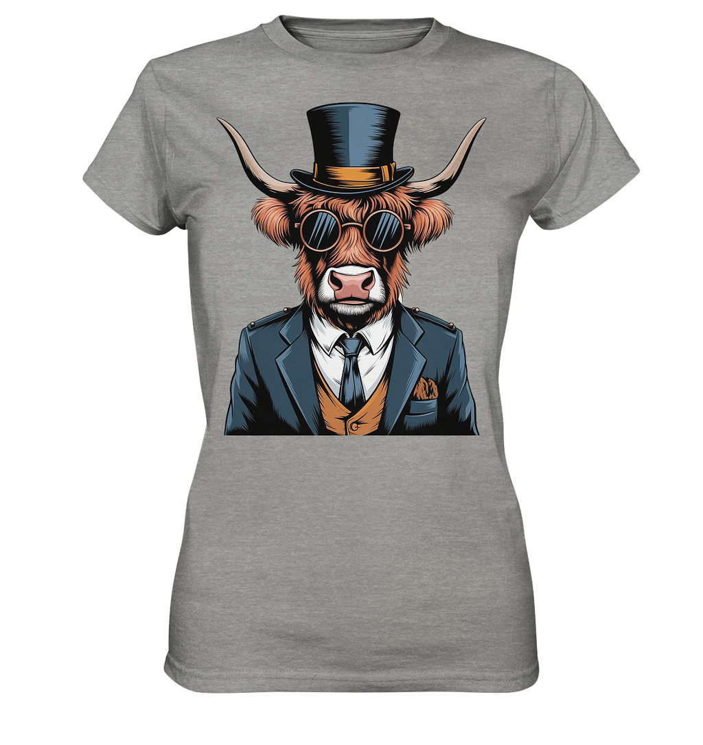 Highland Cow Steampunk - Ladies Premium Shirt