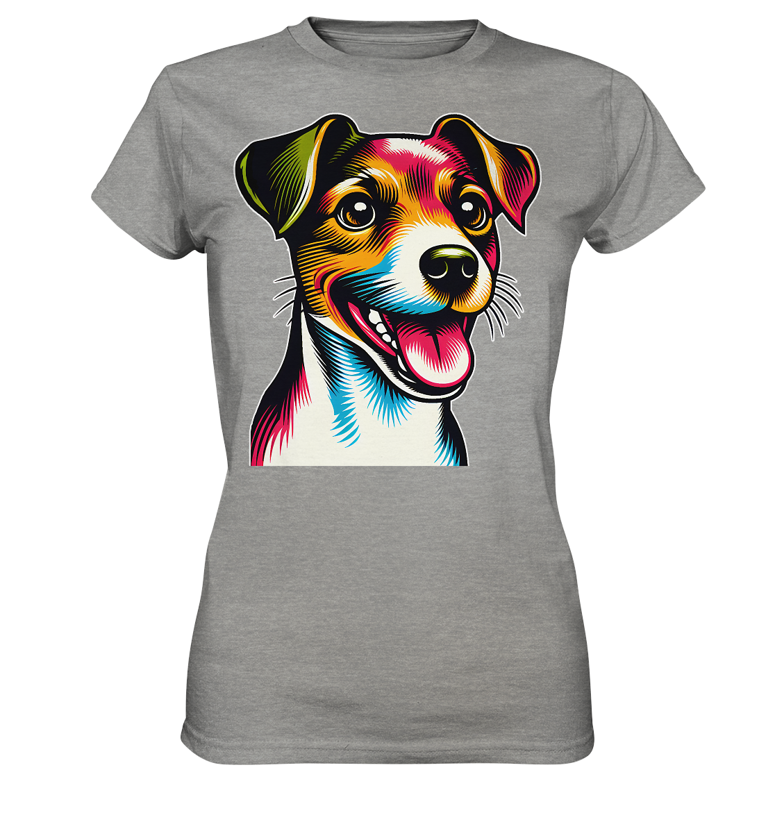 Jack Russell Terrier Pop Art - Ladies Premium Shirt