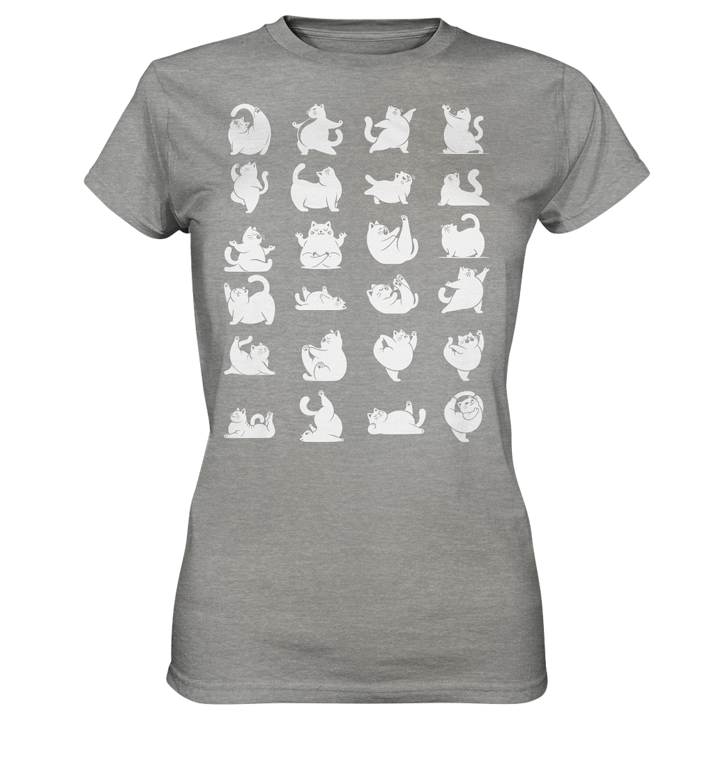 Katzen Yoga / Cat Yoga Fun - personalisierbar - Ladies Premium Shirt