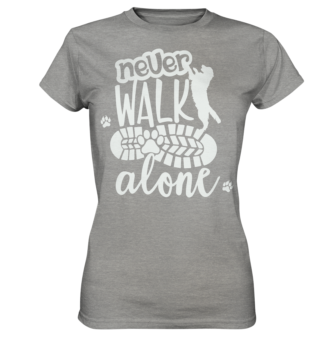 Hundefreunde You never walk alone - personalisierbar - Ladies Premium Shirt