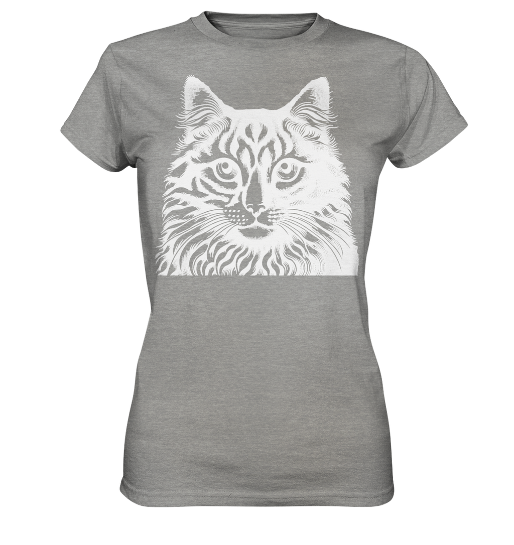 Katze Stempel - Ladies Premium Shirt