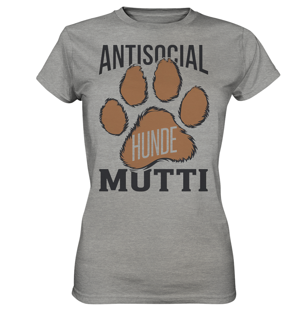 Antisocial Hunde Mutti - Ladies Premium Shirt