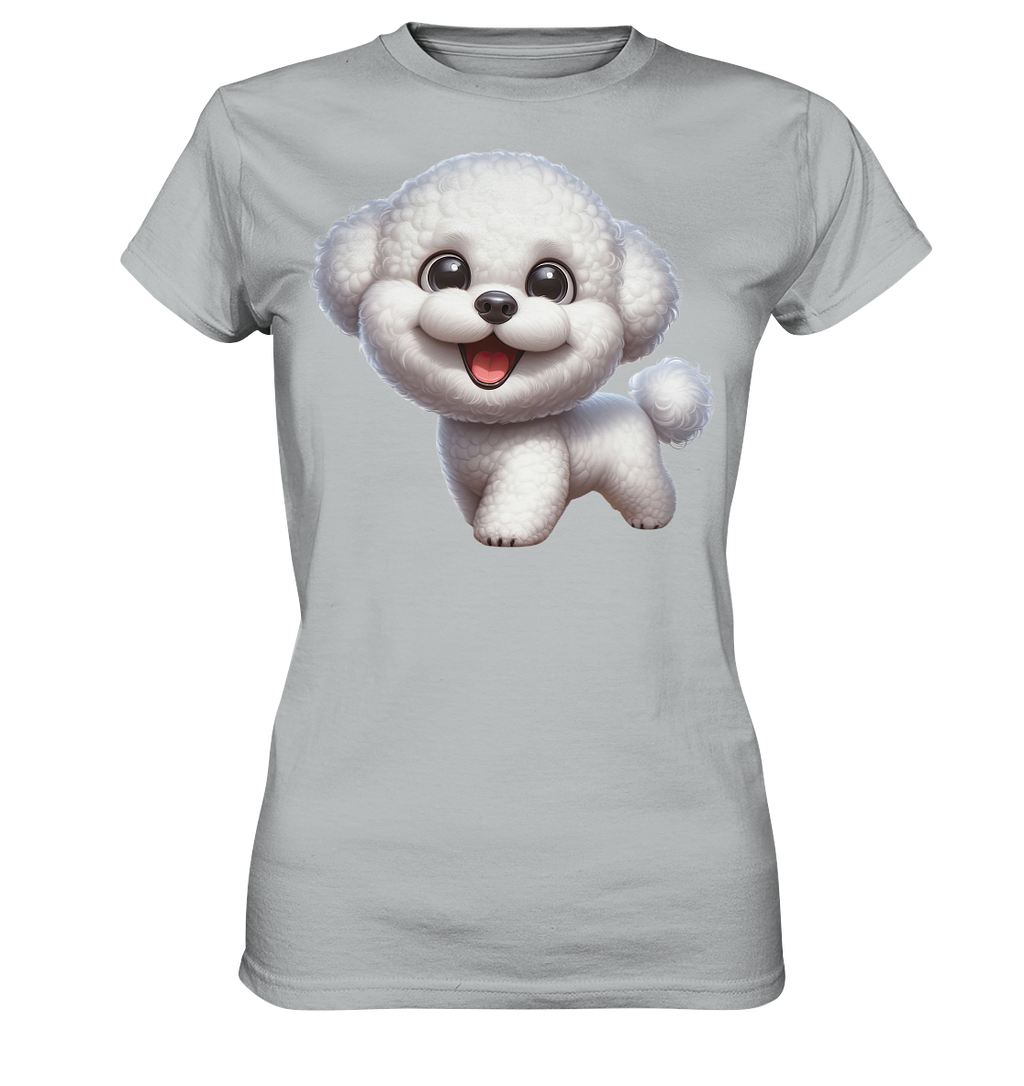 Bichon Frisé Cartoon personalisierbar - Ladies Premium Shirt