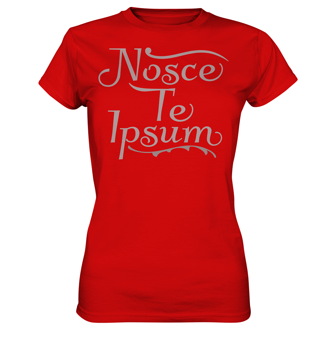 Nosce Te Ipsum – Erkenne dich selbst, Latein  - Ladies Premium Shirt
