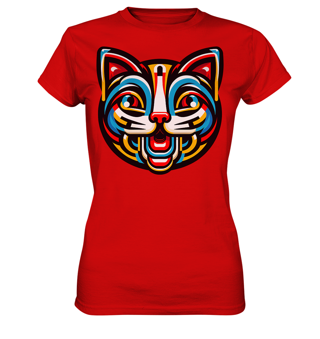 Pop Art Katze  - Ladies Premium Shirt