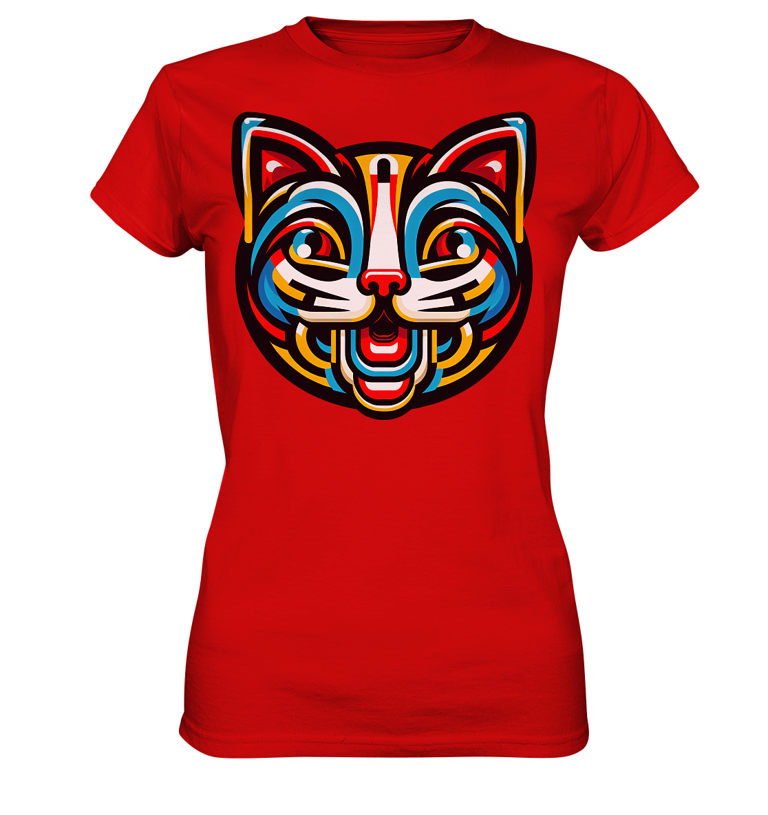 Pop Art Katze  - Ladies Premium Shirt