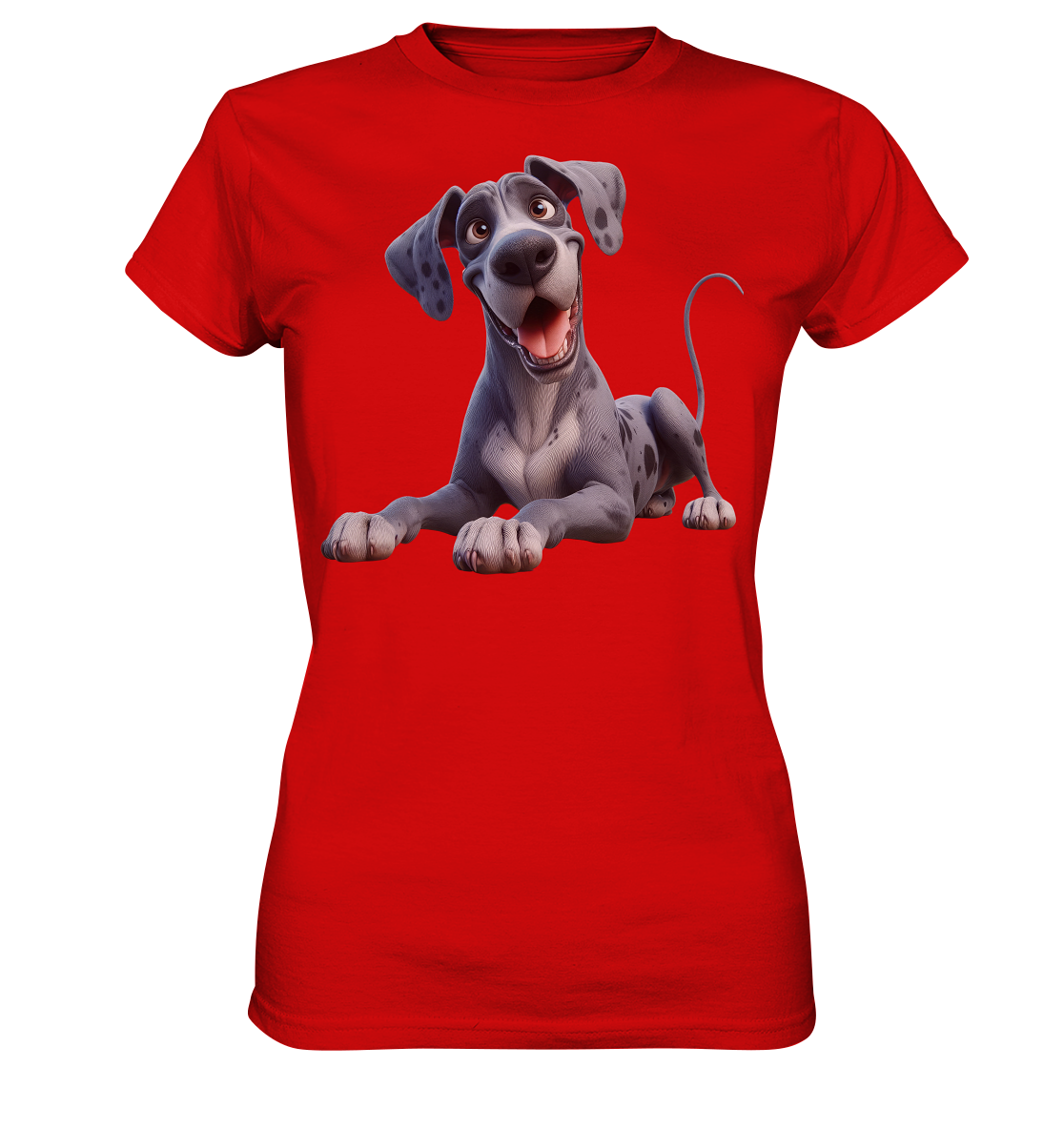 Dänische Dogge - personalisierbar - Ladies Premium Shirt