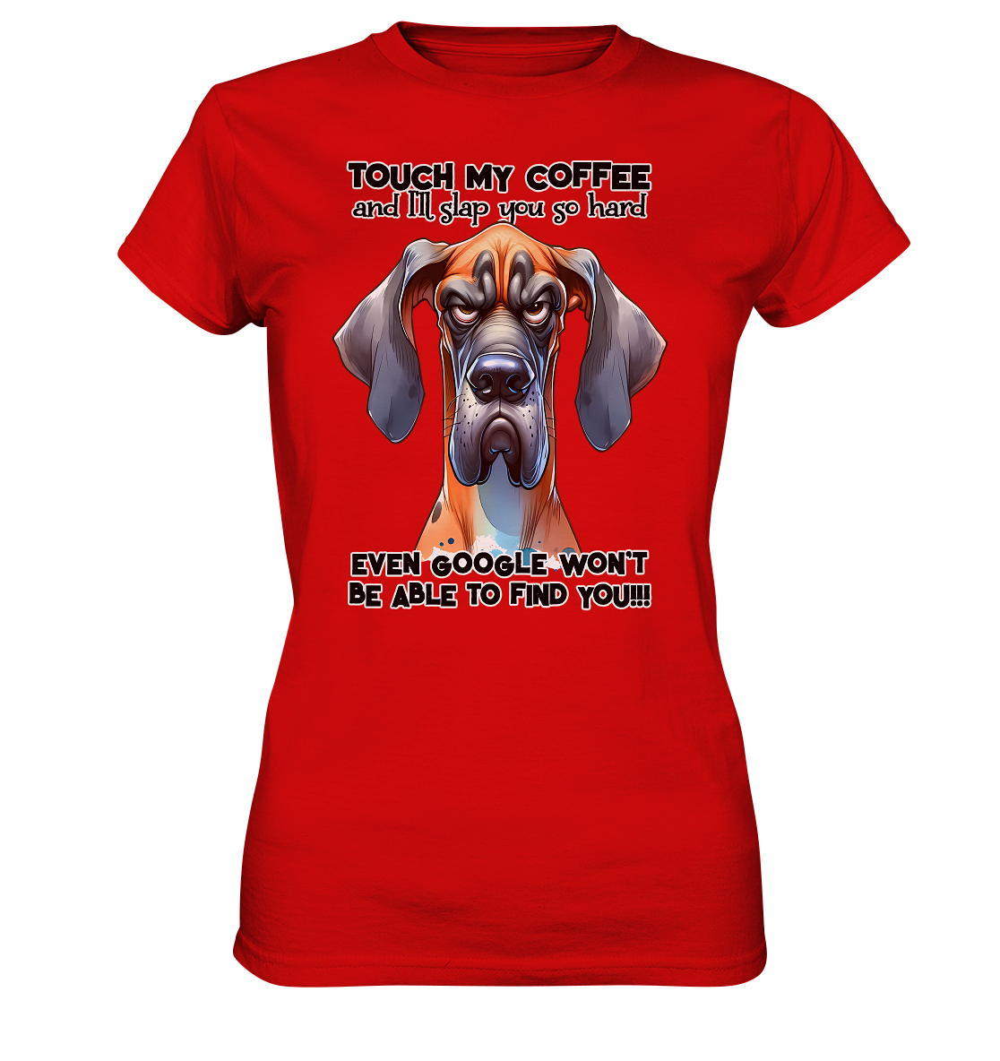 Grumpy Dog Kaffee - Ladies Premium Shirt