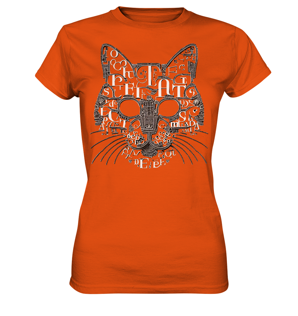 katzenkopf modernes design Buchstaben - Ladies Premium Shirt