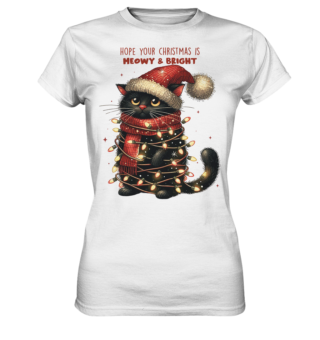 Weihnachts Katze Christmas is Moewy - Ladies Premium Shirt